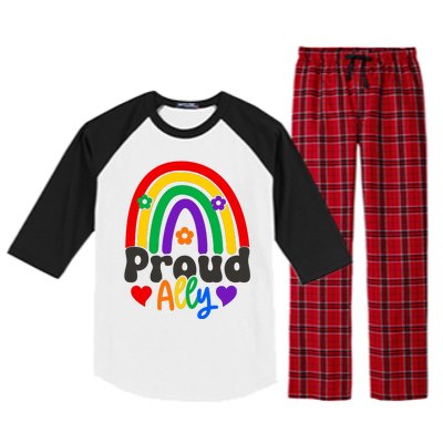 LGBT Retro Pride T Design Raglan Sleeve Pajama Set