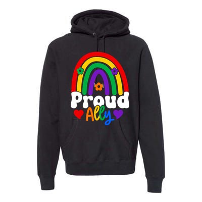 LGBT Retro Pride T Design Premium Hoodie