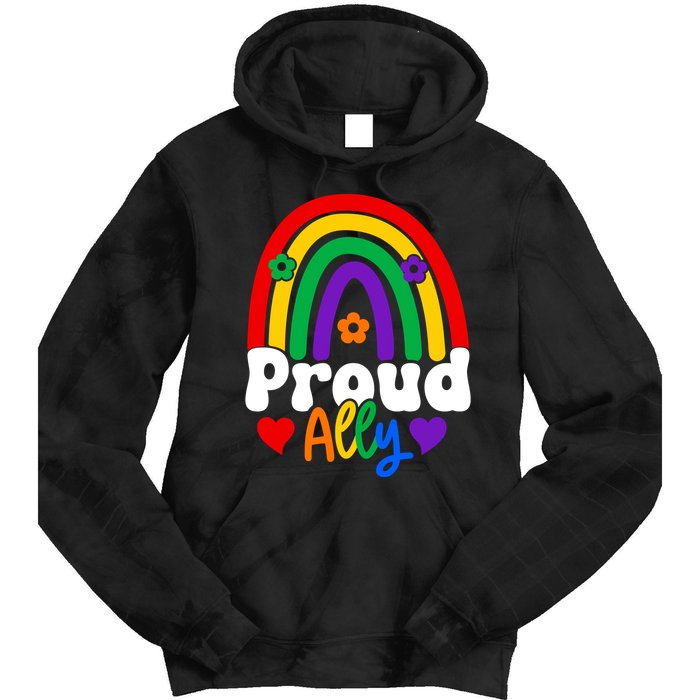 LGBT Retro Pride T Design Tie Dye Hoodie