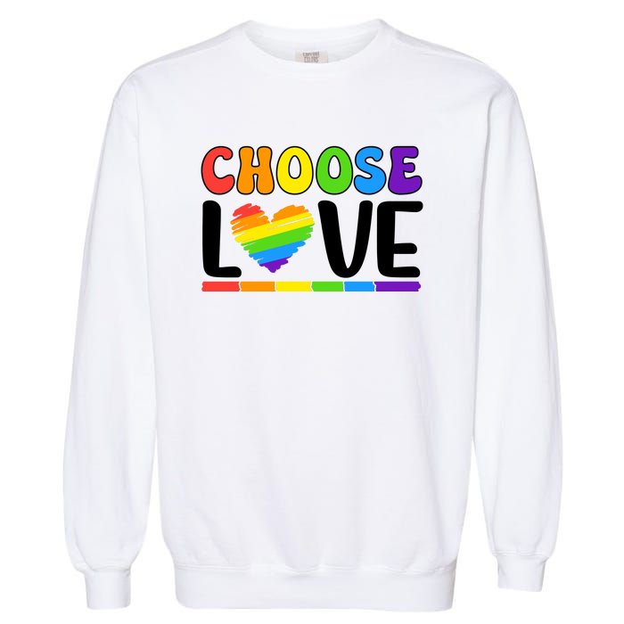 LGBT Retro Pride T Design Garment-Dyed Sweatshirt