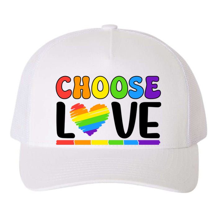 LGBT Retro Pride T Design Yupoong Adult 5-Panel Trucker Hat