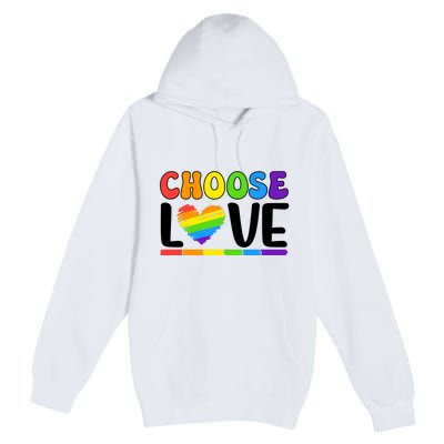 LGBT Retro Pride T Design Premium Pullover Hoodie