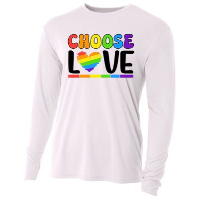 LGBT Retro Pride T Design Cooling Performance Long Sleeve Crew