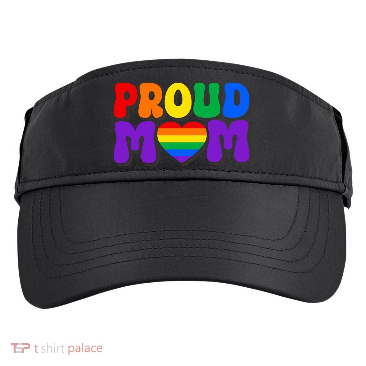LGBT Retro Pride T Design Adult Drive Performance Visor