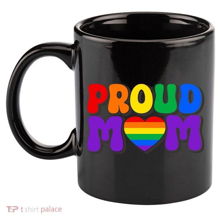 LGBT Retro Pride T Design 11oz C Handle Ceramic Mug