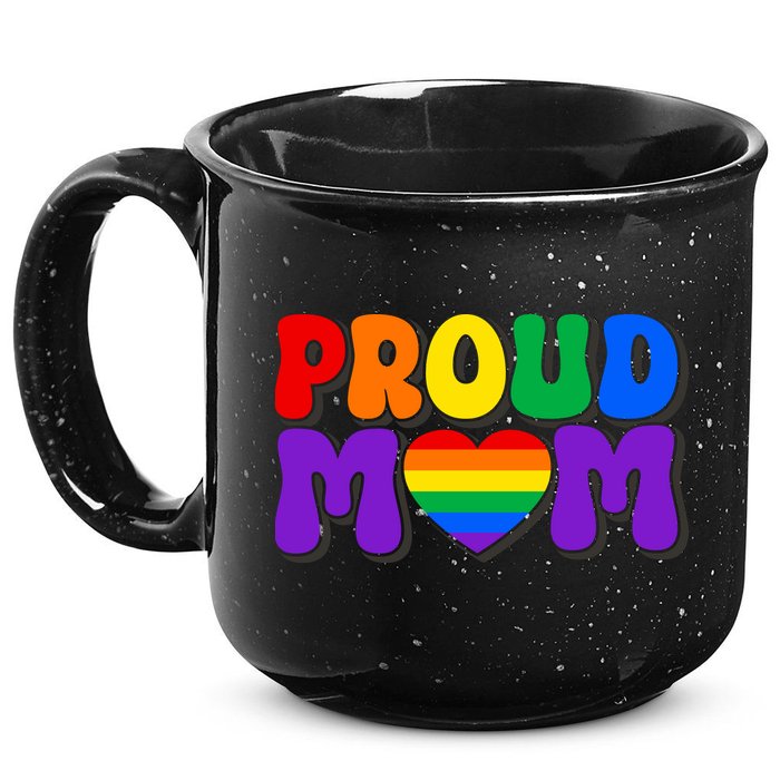 LGBT Retro Pride T Design 15oz Campfire Ceramic Mug