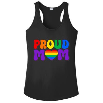 LGBT Retro Pride T Design Ladies PosiCharge Competitor Racerback Tank
