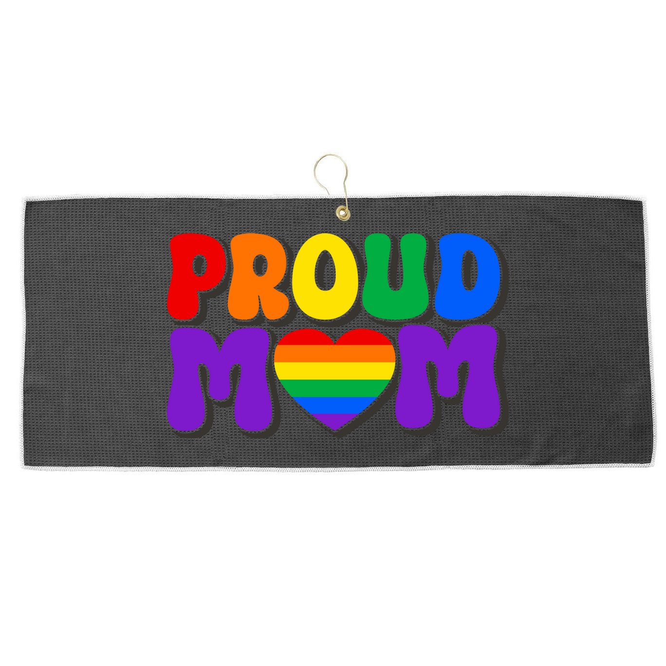 LGBT Retro Pride T Design Large Microfiber Waffle Golf Towel