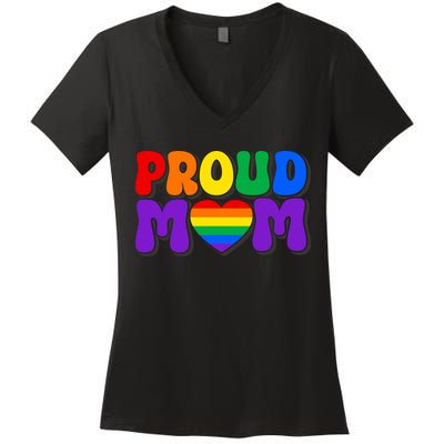 LGBT Retro Pride T Design Women's V-Neck T-Shirt