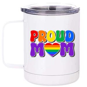 LGBT Retro Pride T Design 12 oz Stainless Steel Tumbler Cup