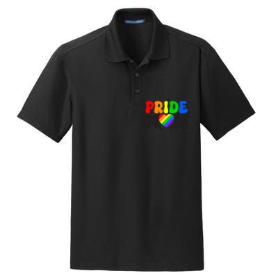 LGBT Retro Pride T Design Dry Zone Grid Polo