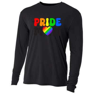 LGBT Retro Pride T Design Cooling Performance Long Sleeve Crew