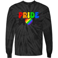 LGBT Retro Pride T Design Tie-Dye Long Sleeve Shirt