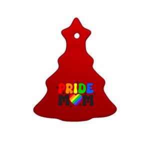 LGBT Retro Pride T Design Ceramic Tree Ornament