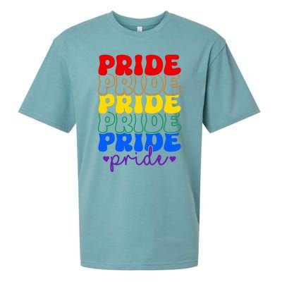 LGBT Retro Pride T Design Sueded Cloud Jersey T-Shirt