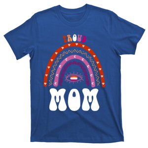 Lesbian Rainbow Proud Mom Lesbian Gift T-Shirt