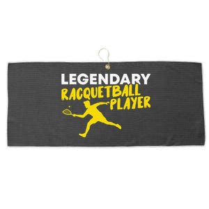 Legendary Racquetball Player Racquet Team Funny Large Microfiber Waffle Golf Towel