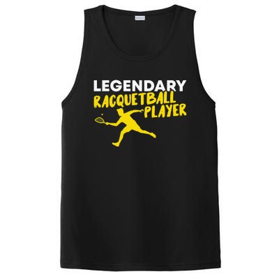 Legendary Racquetball Player Racquet Team Funny PosiCharge Competitor Tank