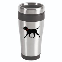 Labrador Retriever Play Fetch Black Lab 16oz Travel Tumbler