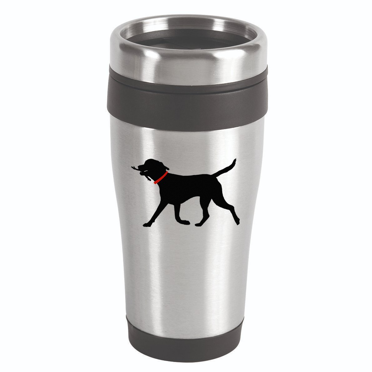 Labrador Retriever Play Fetch Black Lab 16oz Travel Tumbler