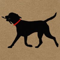 Labrador Retriever Play Fetch Black Lab Cotton Canvas Backpack