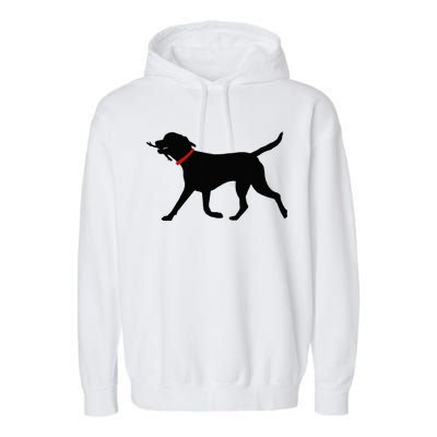 Labrador Retriever Play Fetch Black Lab Garment-Dyed Fleece Hoodie