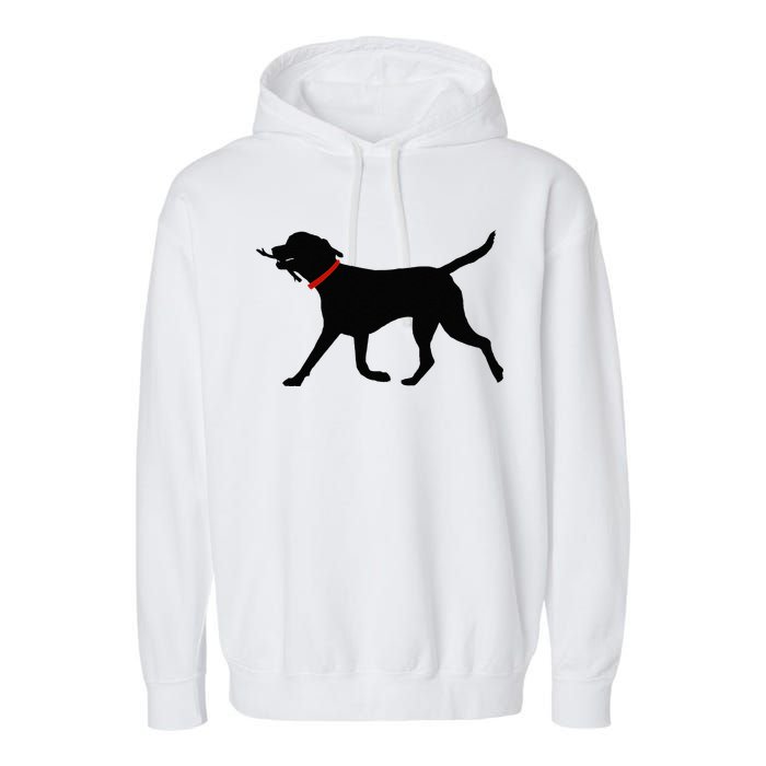 Labrador Retriever Play Fetch Black Lab Garment-Dyed Fleece Hoodie