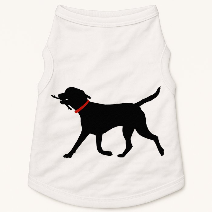 Labrador Retriever Play Fetch Black Lab Doggie Tank