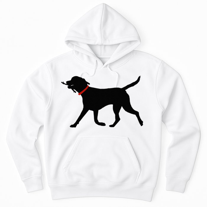 Labrador Retriever Play Fetch Black Lab Hoodie