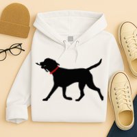 Labrador Retriever Play Fetch Black Lab Hoodie