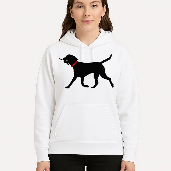 Labrador Retriever Play Fetch Black Lab Hoodie