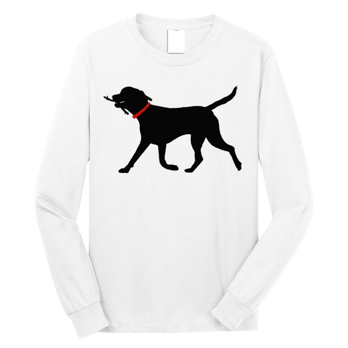Labrador Retriever Play Fetch Black Lab Long Sleeve Shirt