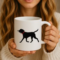 Labrador Retriever Play Fetch Black Lab Mug