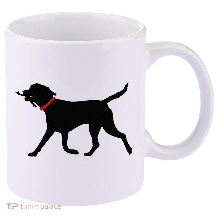 Labrador Retriever Play Fetch Black Lab 11oz C Handle Ceramic Mug