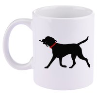 Labrador Retriever Play Fetch Black Lab 11oz C Handle Ceramic Mug