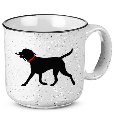 Labrador Retriever Play Fetch Black Lab 15oz Campfire Ceramic Mug