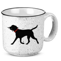 Labrador Retriever Play Fetch Black Lab 15oz Campfire Ceramic Mug
