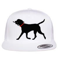 Labrador Retriever Play Fetch Black Lab Flatbill Hat