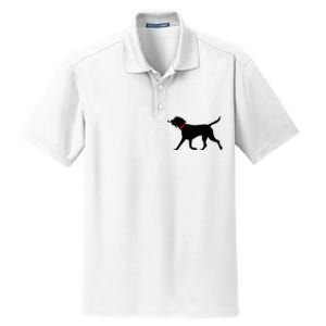 Labrador Retriever Play Fetch Black Lab Dry Zone Grid Polo