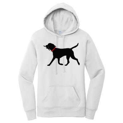 Labrador Retriever Play Fetch Black Lab Women's Pullover Hoodie