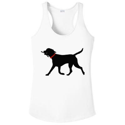 Labrador Retriever Play Fetch Black Lab Ladies PosiCharge Competitor Racerback Tank