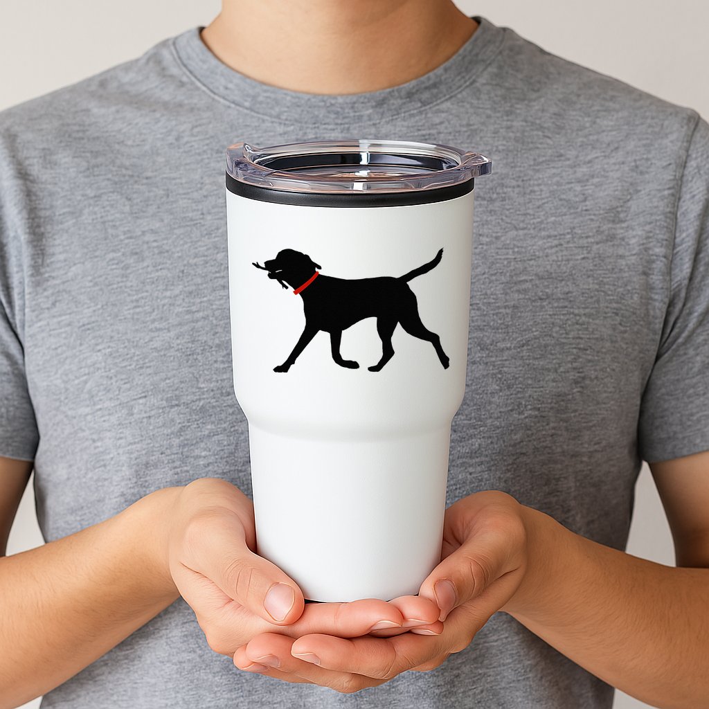 Labrador Retriever Play Fetch Black Lab Tumbler