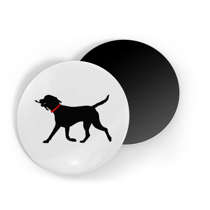 Labrador Retriever Play Fetch Black Lab Magnet