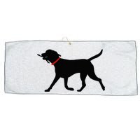 Labrador Retriever Play Fetch Black Lab Large Microfiber Waffle Golf Towel