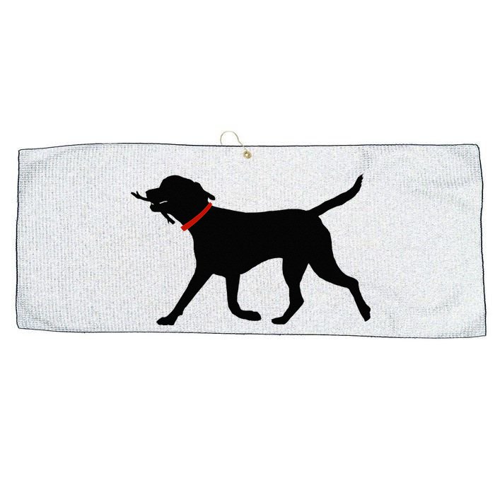 Labrador Retriever Play Fetch Black Lab Large Microfiber Waffle Golf Towel