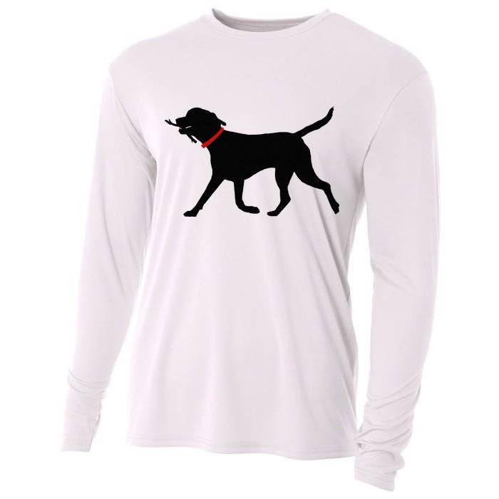 Labrador Retriever Play Fetch Black Lab Cooling Performance Long Sleeve Crew