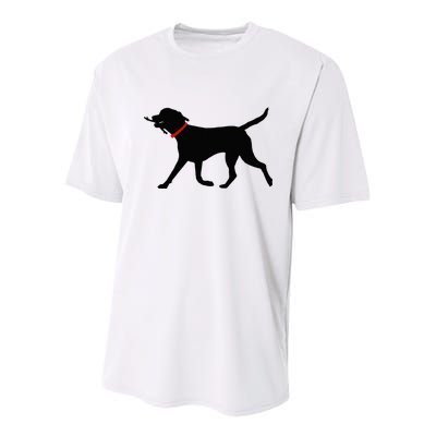 Labrador Retriever Play Fetch Black Lab Youth Performance Sprint T-Shirt