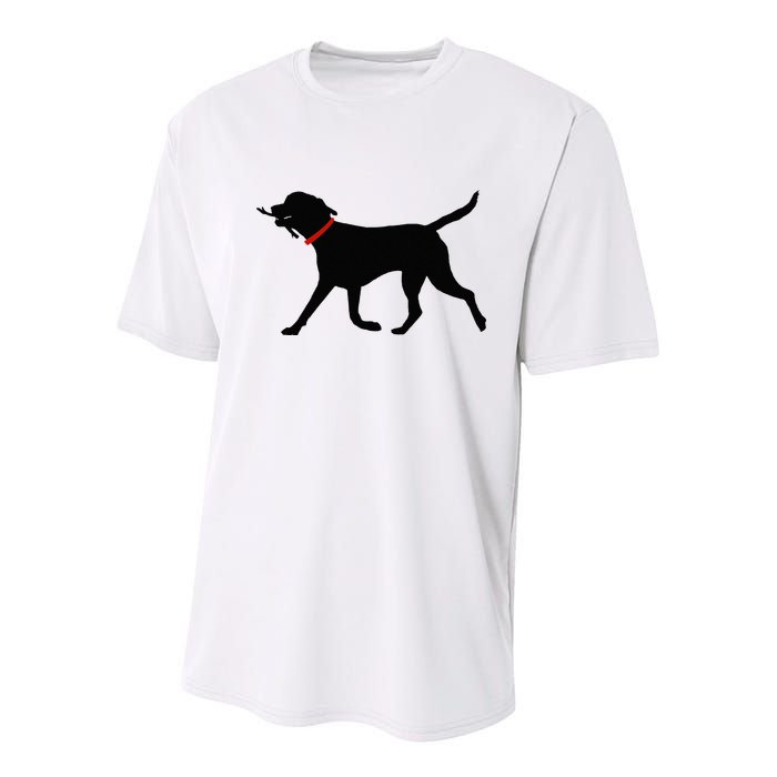 Labrador Retriever Play Fetch Black Lab Youth Performance Sprint T-Shirt