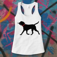 Labrador Retriever Play Fetch Black Lab Womens Tank Top