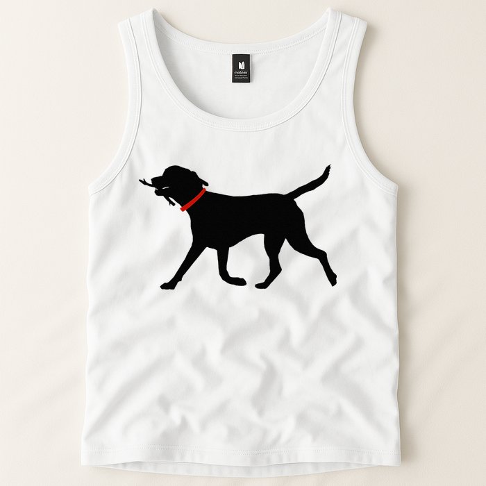 Labrador Retriever Play Fetch Black Lab Tank Top